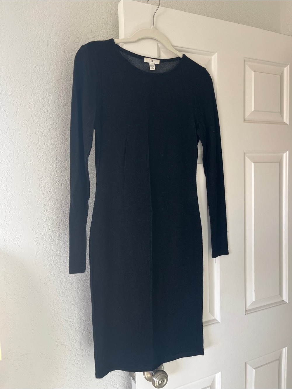 bp Black Long-Sleeve Dress